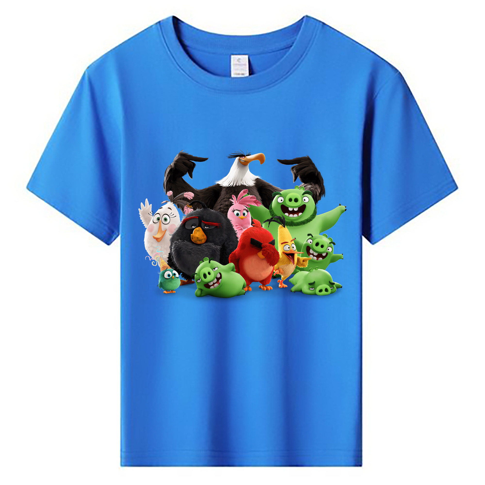 （画像用） Angry Birds アングリーバード 綿100％キッズTシャツ（フロントプリント）